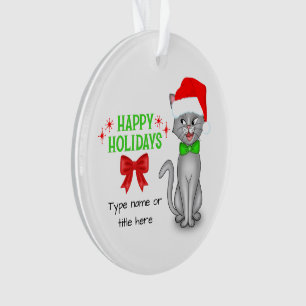 Personalized Marvin the Math Cat Acrylic Ornament