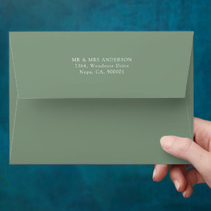 Personalized Matching Envelope with Return Address