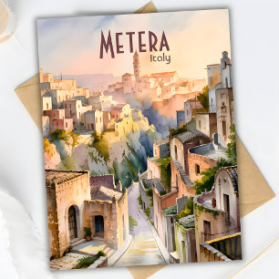 Personalized Matera Italy Travel Sassi di Matera Postcard