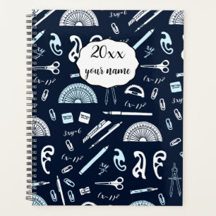 Personalized Math Teacher Planner Notebook