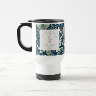Personalized May Birth Flower Travel Mug