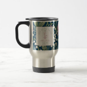 Personalized May Birth Flower Travel Mug