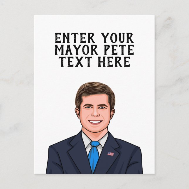 PERSONALIZED MAYOR PB POSTCARD (Front)