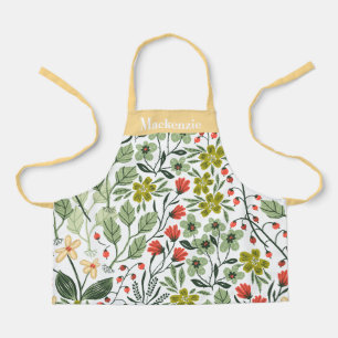 Personalized Meadow Flowers Sweet Kids Apron