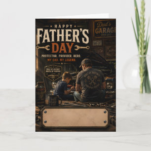 Personalized Mechanic Father's Day Card