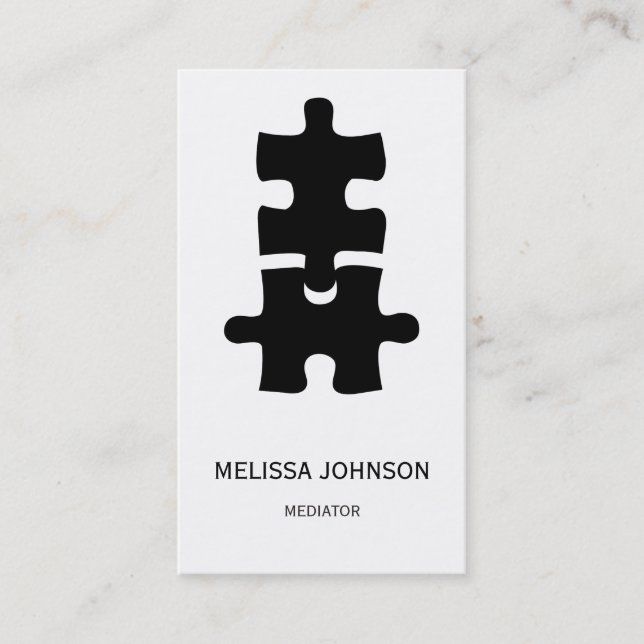 Personalized Mediator Business Cart Business Card (Front)
