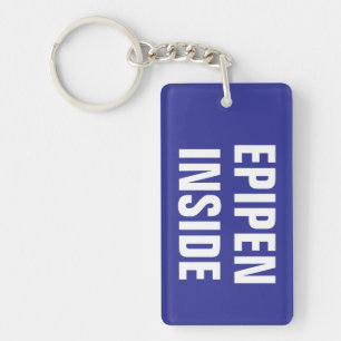 Personalized Medical Alert Tag EPIPEN Emergency  Key Ring