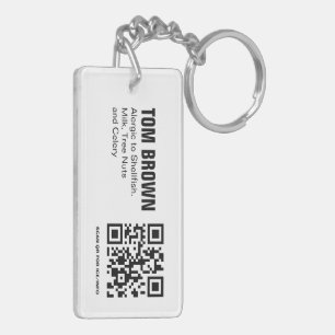 Personalized Medical Alert Tag EPIPEN Key Ring