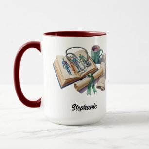Personalized Medical Student   Cute Female Doctor Mug