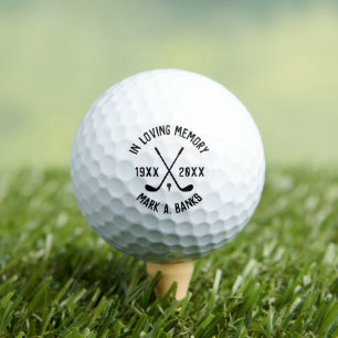 Personalized Memorial Celebration of Life Funeral Golf Balls