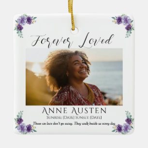 Personalized Memorial Glass Ornament   Keepsake