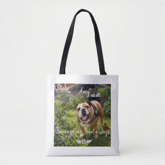  PERSONALIZED MEMORY PHOTO KEEP SAKE   TOTE BAG (Front)
