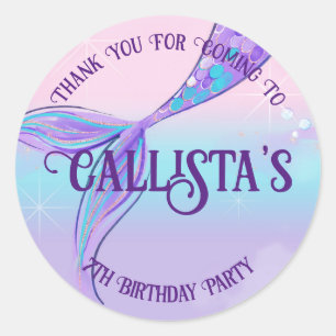 Personalized Mermaid Tail Stickers