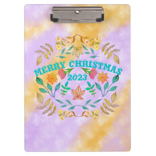 PERSONALIZED MERRY CHRISTMAS 20XX CLIPBOARD