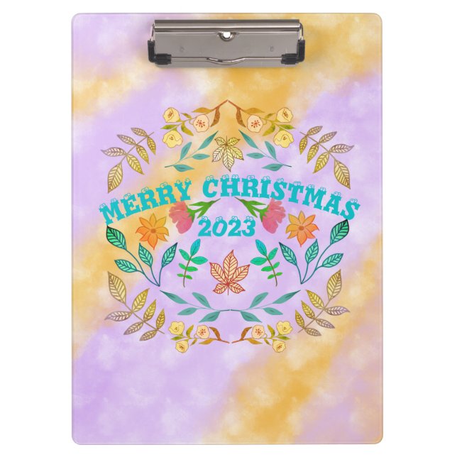 PERSONALIZED MERRY CHRISTMAS 20XX CLIPBOARD (Front)