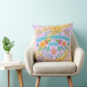 PERSONALIZED MERRY CHRISTMAS 20XX CUSHION