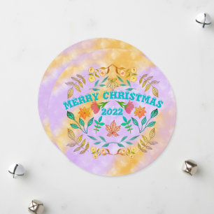 PERSONALIZED MERRY CHRISTMAS 20XX HOLIDAY CARD