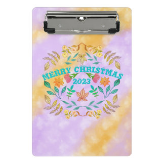 PERSONALIZED MERRY CHRISTMAS 20XX MINI CLIPBOARD