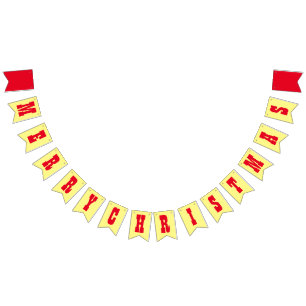 PERSONALIZED MERRY CHRISTMAS BANNER