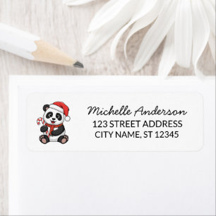 Personalized Merry Christmas Cute Panda Bear