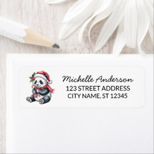 Personalized Merry Christmas Cute Panda Bear