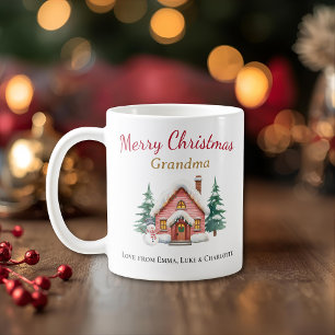 Personalized Merry Christmas Grandma Mug
