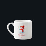 Personalized Merry Christmas Snowman Custom Year  Espresso Cup<br><div class="desc">Enjoy your favorite drinks with a touch of holiday magic using this adorable Merry Christmas snowman mug for 2026! Featuring original AI-generated artwork of a cheerful snowman with a cozy red scarf and winter hat, this festive coffee cup is perfect for winter mornings, Christmas vibes, and warm seasonal moments. A...</div>