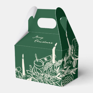 Personalized Merry Christmas Table Minimal Design Favour Box