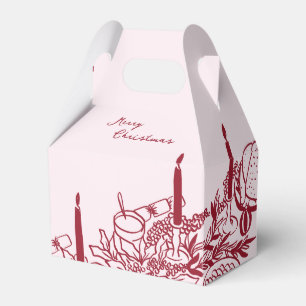 Personalized Merry Christmas Table Minimal Design Favour Box