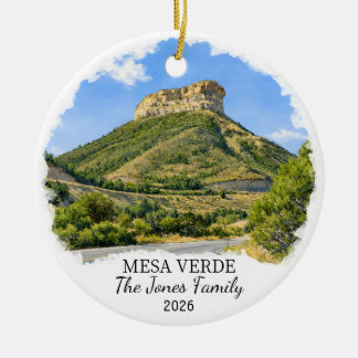 Personalized Mesa Verde National Park, Colorado Ceramic Tree Decoration