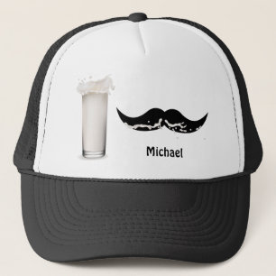Personalized Milk Mustache Trucker Hat
