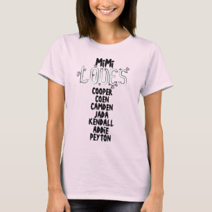 PERSONALIZED MiMi LOVES her grandkids T-Shirt
