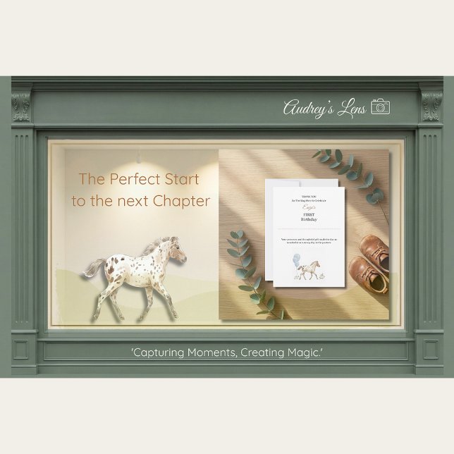 Personalized Miniature Horse Thank You Card (Creator Uploaded)