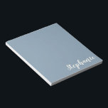Personalized Minimalist Calligraphy Name in Blue   Notepad<br><div class="desc">Personalized Minimalist Calligraphy Name in Blue Notepad</div>