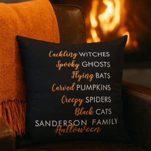 Personalized Minimalist Cute Chic Halloween Season Cushion
