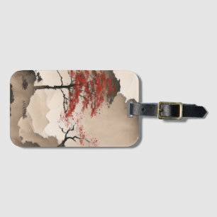 PERSONALIZED Minimalist Japanese Coastline Luggage Tag