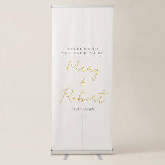 Personalized Minimalist Wedding Welcome Banner