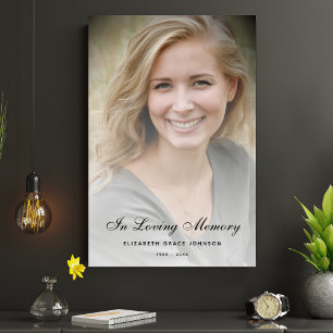 Personalized Modern Celebration of Life Funeral Poster