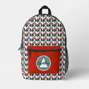 Personalized Modern Elegant Chic stylish Printed Backpack