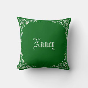 Personalized Modern Elegant Typography Name  Cushion