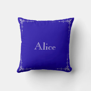 Personalized Modern Elegant Typography Name  Cushion