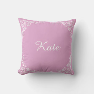 Personalized Modern Elegant Typography Name Cushion