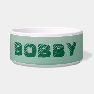 Personalized Modern Green Dog`s Name