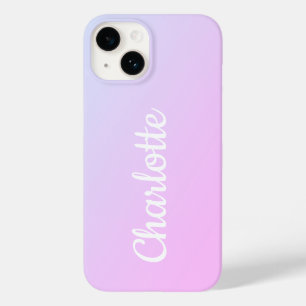 Personalized Modern Lilac Ombre Case-Mate iPhone 14 Case