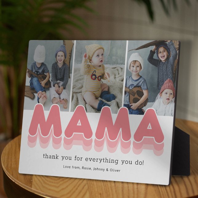 Personalized Modern Mama Photo Plaque (Creator Uploaded)