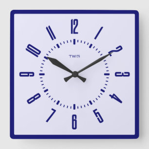 Personalized Modern Minimalist Square Wall Clock