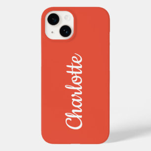 Personalized Modern Orange Case-Mate iPhone 14 Case