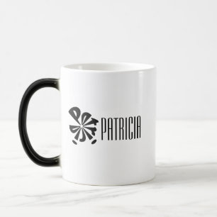 Personalized Modern "Patricia" Name Sphere Magic Mug