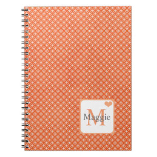 Personalized Modern Peach Design  Notebook