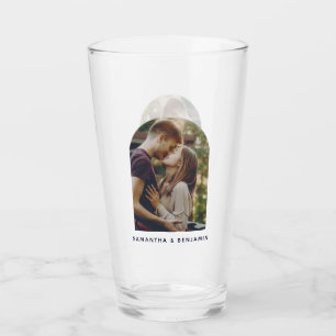 Personalized Modern Photo Keepsake Glass
